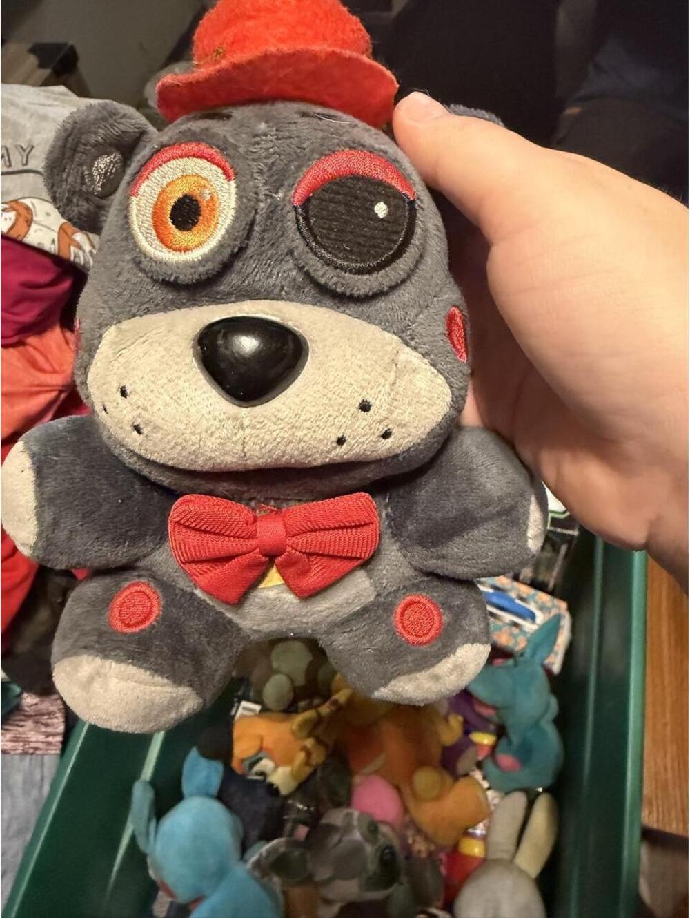Grey and Multi Stuffed-animal